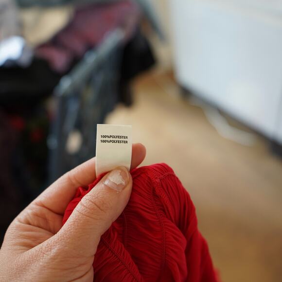 NWT Ramy Brook Womens Size L Top Janey One Shouler Ruffle Hem Bright Red - Picture 10 of 11